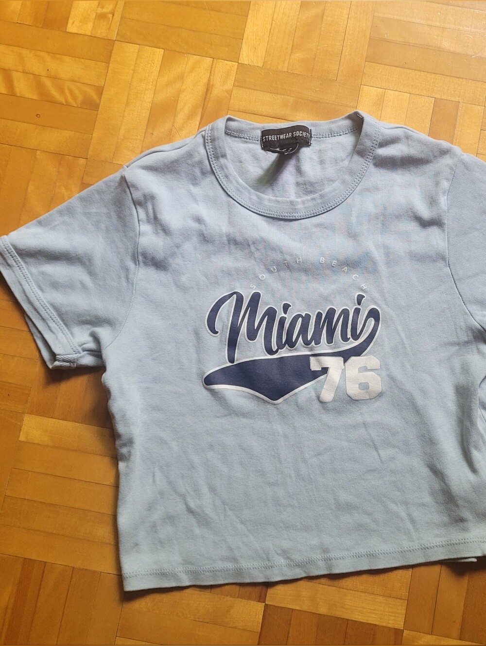 Streetwear Society Light Blue Miami 76 Graphic Tee